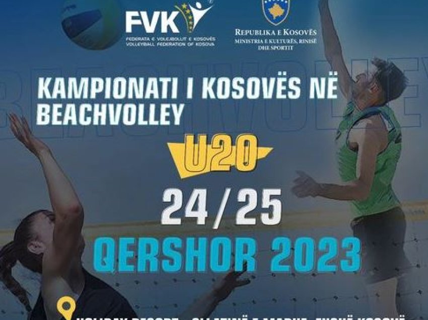 Në fundjavë, kampionati i Kosovës në Beach Volley U20!