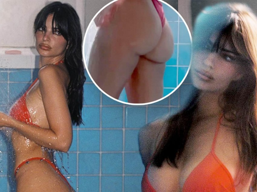 “E flakët”, modelja Emily Ratajkowski publikon foto nga dushi me bikini, të pasmet “çmendin” rrjetin
