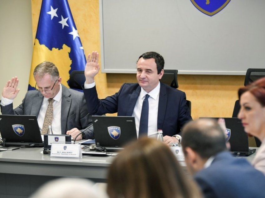 Të mërkurën mbledhja e radhës e Qeverisë së Kosovës