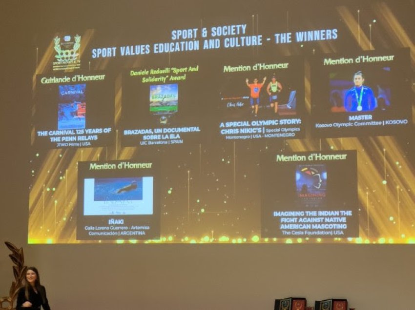 ​KOK fiton një tjetër çmim ndërkombëtar në Festivalin e Filmit Sportiv