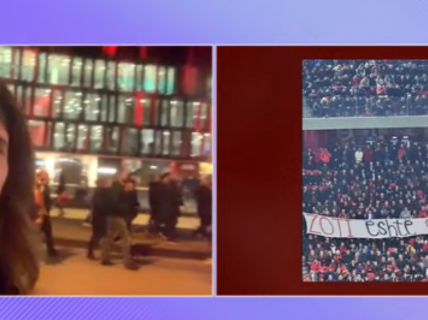 “Zoti është shqiptar”, Ganimete Musliu pretendon se ky është personi i njohur që e shfaqi banderolën