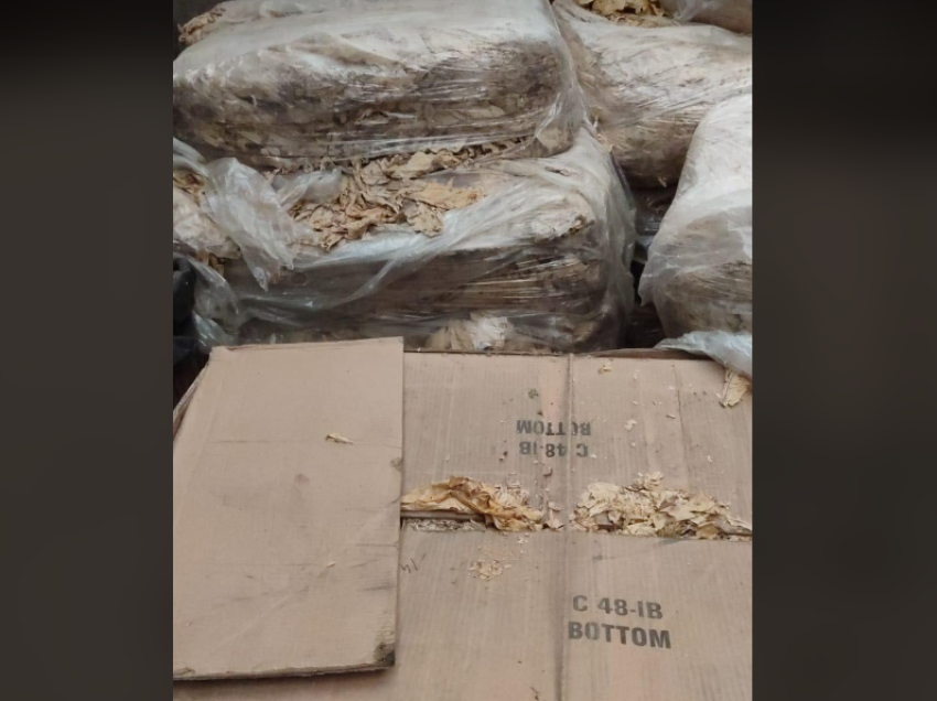 Konfiskohen mbi 2 mijë kg duhan në Zubin Potok