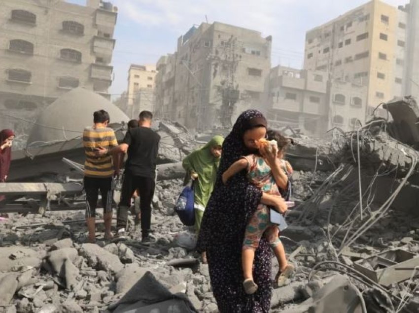 OKB: Mbi 123.000 palestinezë zhvendosen brenda Gazës, pas bombardimeve izraelite