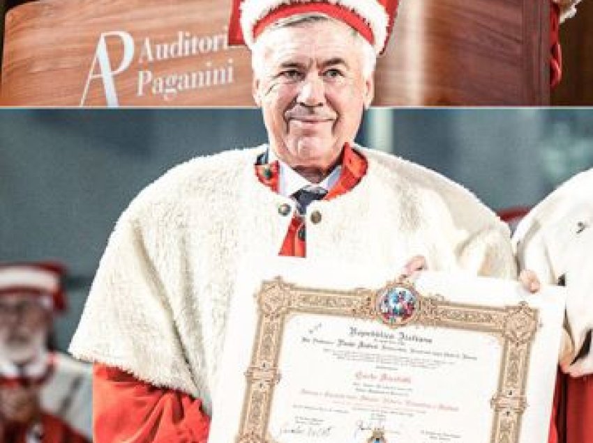 Ancelotti diplomohet në Universitetin e Parmës