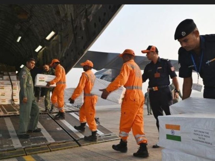 India dërgon 38.5 tonë ndihma humanitare në Gaza