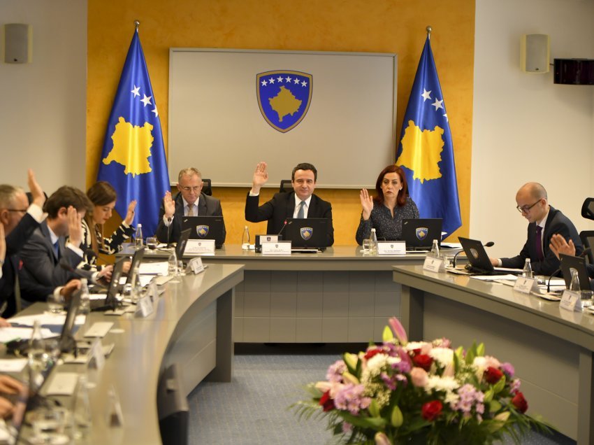 U mbajtë mbledhja e radhës e Qeverisë së Kosovës