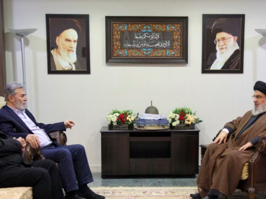 Drejtuesit e Hezbollahut, Hamasit dhe Xhihadit Islamik Palestinez, takim në Liban