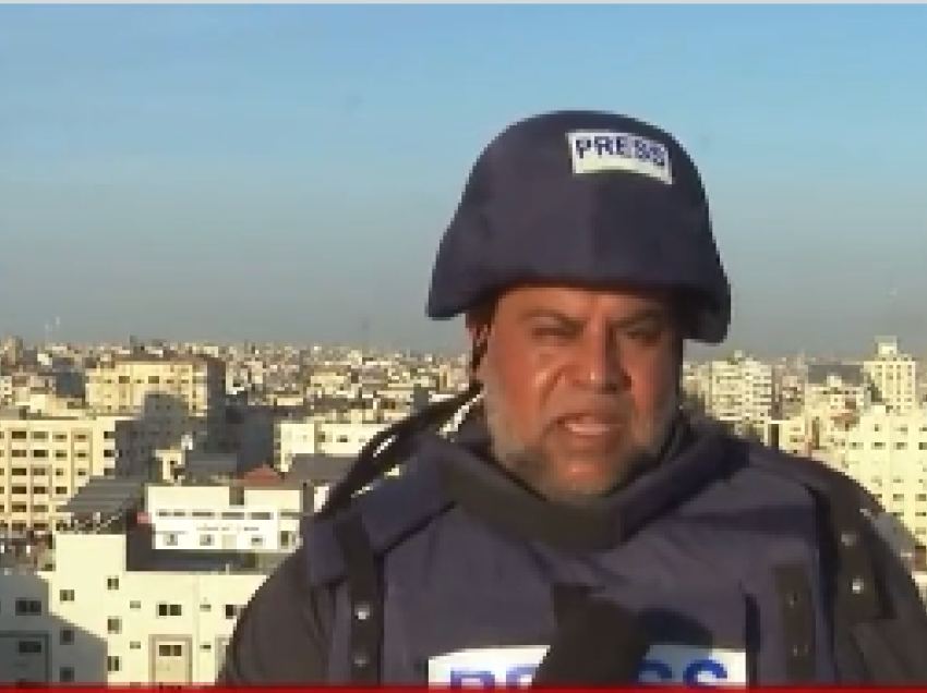 Gazetari i Al Jazeera vazhdon punën duke raportuar nga terreni vetëm një ditë pasi iu vra gruaja dhe fëmijët në Gaza