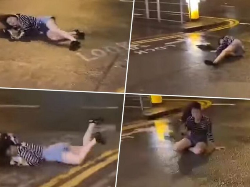 Fuqia e tajfunit Saola në Hong Kong, erërat e forta bëjnë që një vajzë “të fluturojë” dhe të përplaset në asfalt