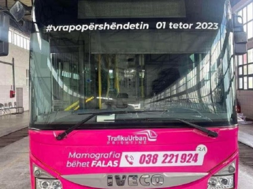​Autobusi me ngjyrën rozë nga sot ofron shërbim të mamografisë falas