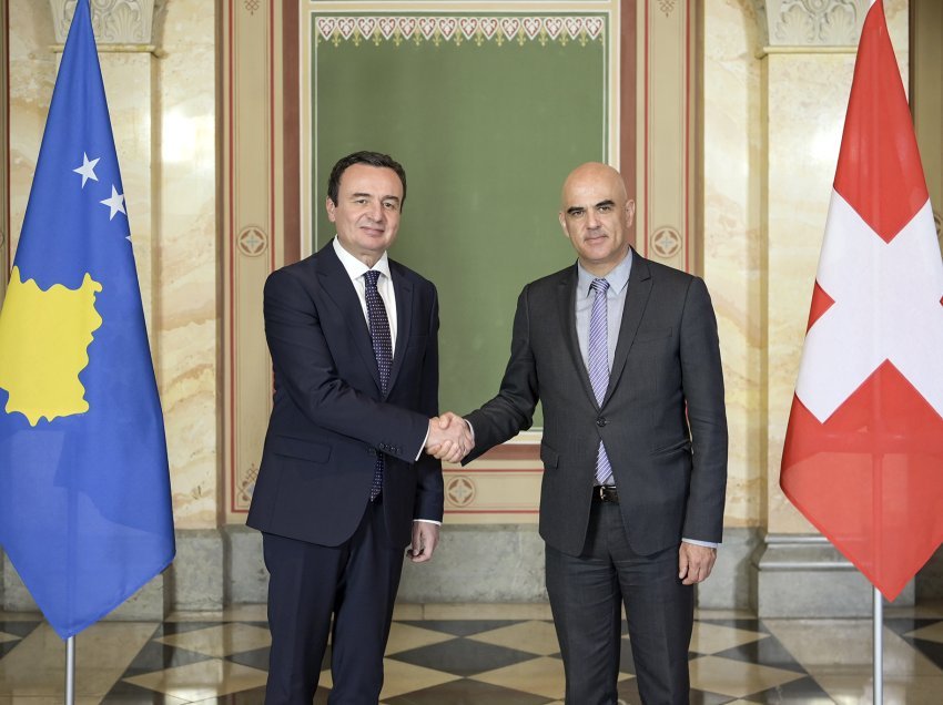 Kryeministri Kurti në Zvicër takoi​ Presidentin e Konfederatës zvicerane, Alain Berset