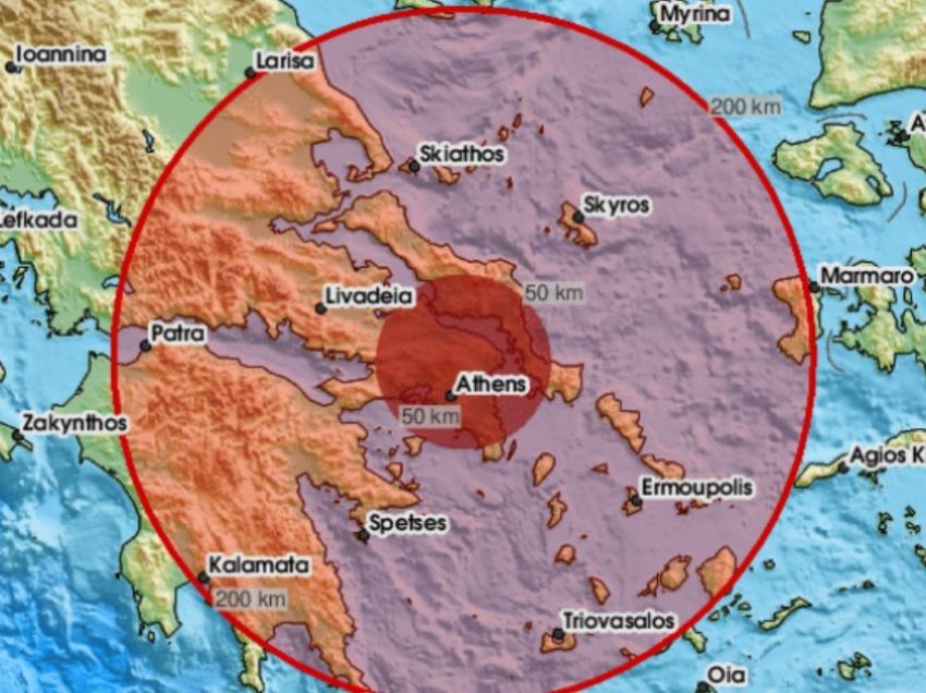 Tërmet në Greqi, mësohet epiqendra
