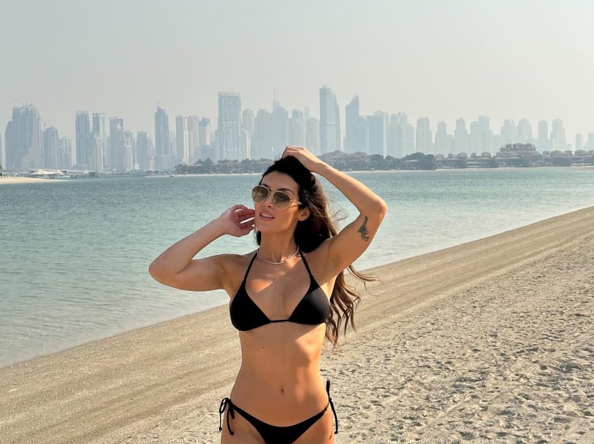 Nora Istrefi shfaq super linjat trupore në Dubai