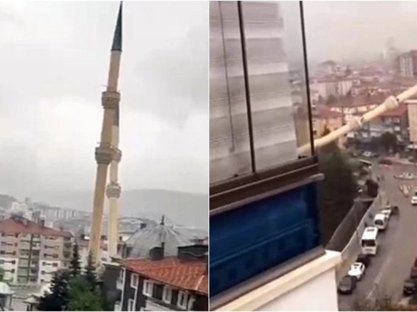 Stuhia rrëzoi minaren e një xhamie në Turqi – por ky nuk ishte dëmi i vetëm që shkaktoi