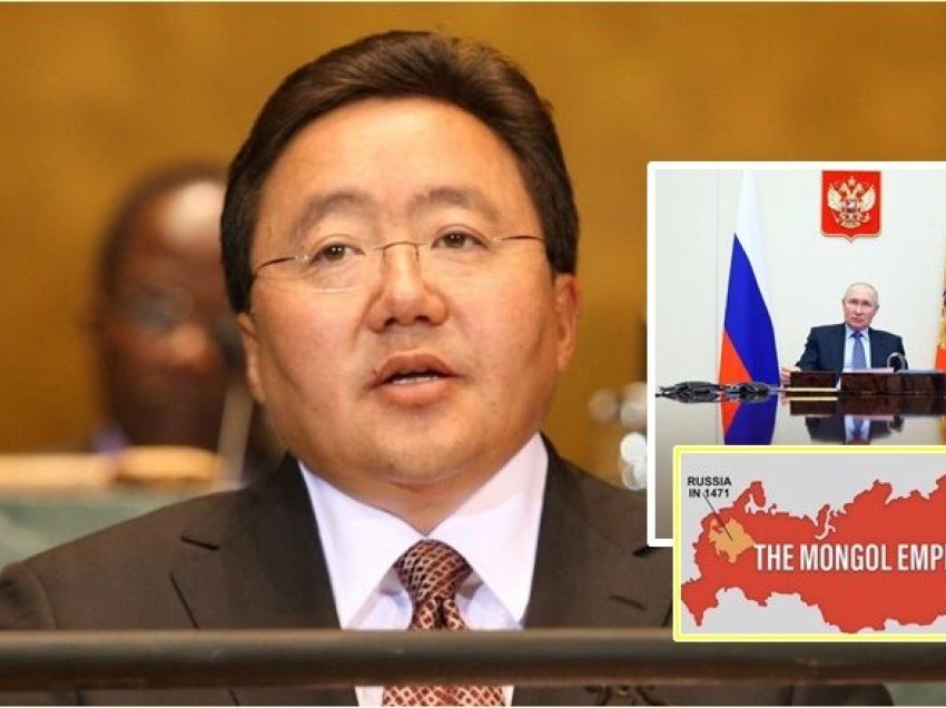 Ish-presidenti i Mongolisë tallet me Putinin, publikon hartën që tregon se sa e vogël ishte Rusia