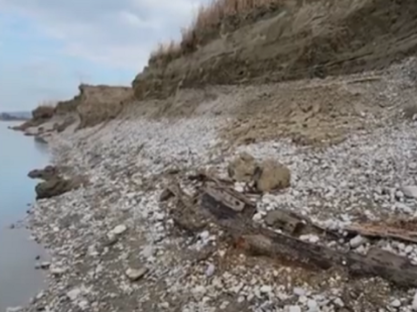 Gjendet një varkë e vjetër në brigjet e Vjosës, arkeologët: Duhen bërë matjet për gjetjen e kohës së cilës i përket