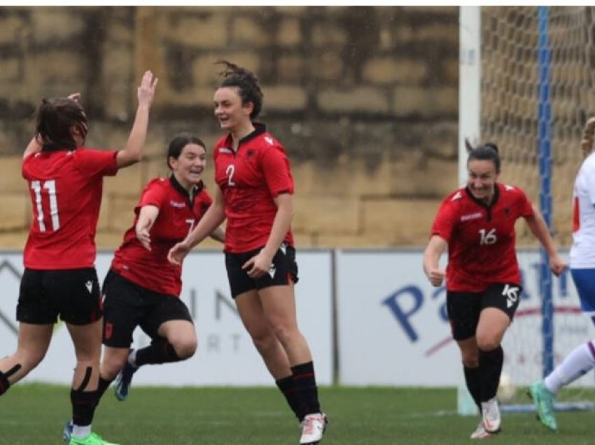 Shqipëria e vajzave fiton 3:0 ndaj Ishujve Faroe
