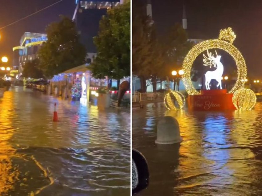 Viti i Ri vjen me përmbytje në Shkodër, shumë rrugë kthehen në “liqen”