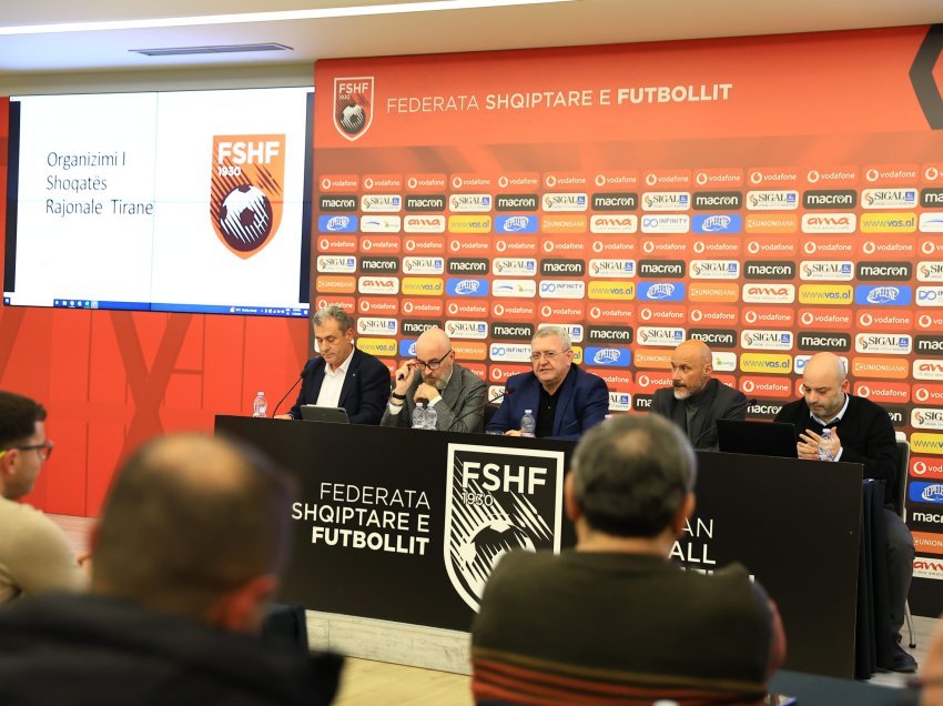 FSHF, takim me anëtarët e Shoqatës Rajonale të Futbollit Tiranë