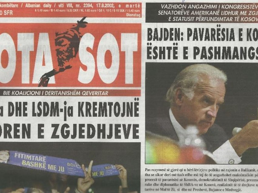 Çka kishte thënë z. Joe Biden para 18 viteve për pavarësinë e Kosovës dhe të drejtat e shqiptarëve në Ballkan...!