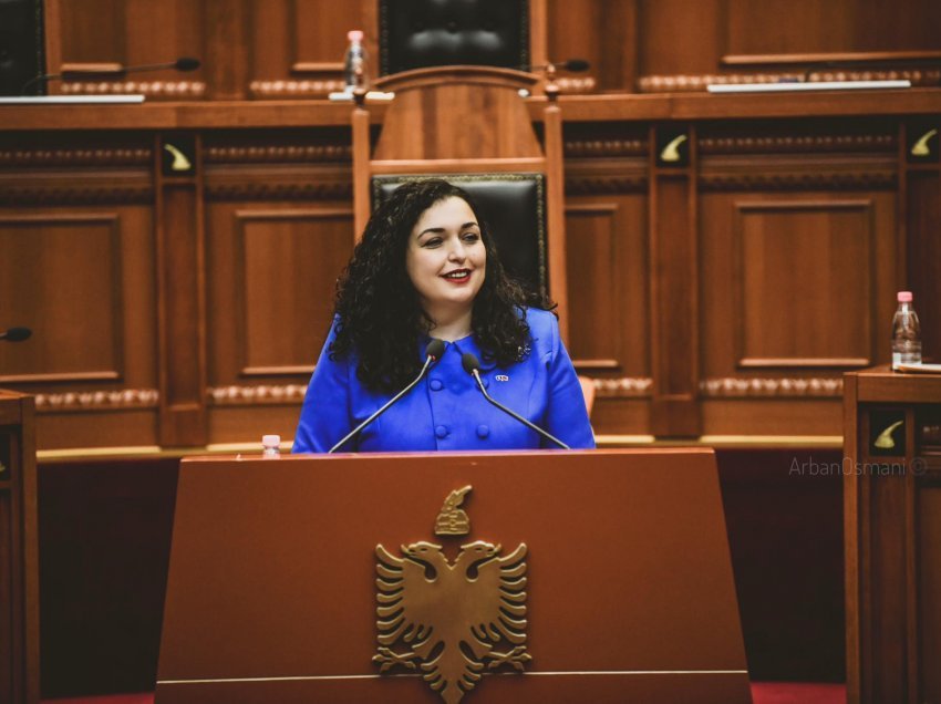 Fjalimi i plotë i Presidentes Vjosa Osmani në Kuvendin e Shqipërisë