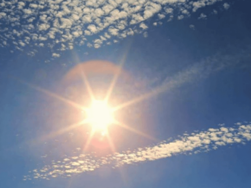 Diell dhe rritje temperaturash, njihuni me parashikimin e motit