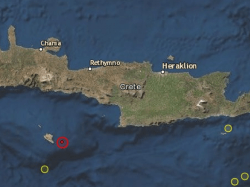 Tërmeti shkund Kretën