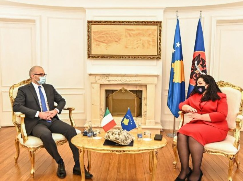 Ambasadori italian për Vjosa Osmanin: Italia do ta mbështes rrugën euro-atlantike të Kosovës
