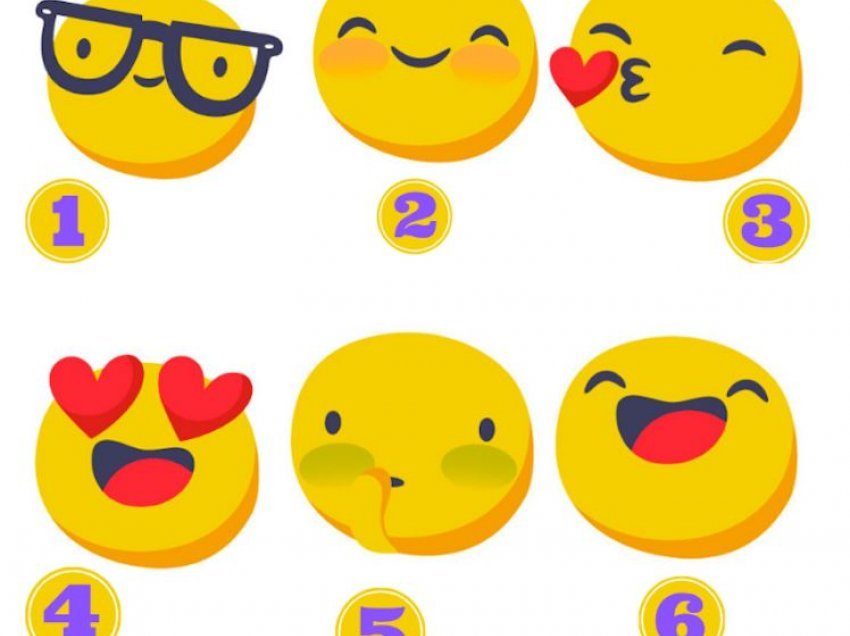 Zgjidhni një “emoji” dhe zbuloni çfarë lloj personi jeni