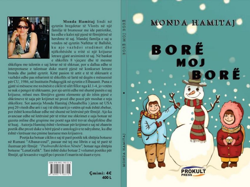 Vështrim mbi librin me poezi për fëmijë ”Borë, moj borë”, autore Monada Hamitaj