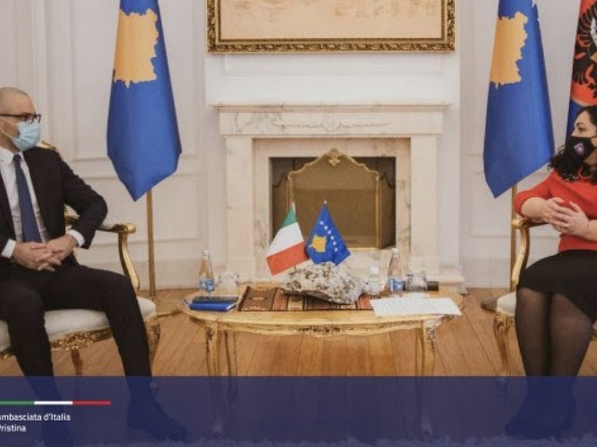 Ambasadori italian i shkon në zyre presidentes Osmani, ja për çka u pajtuan