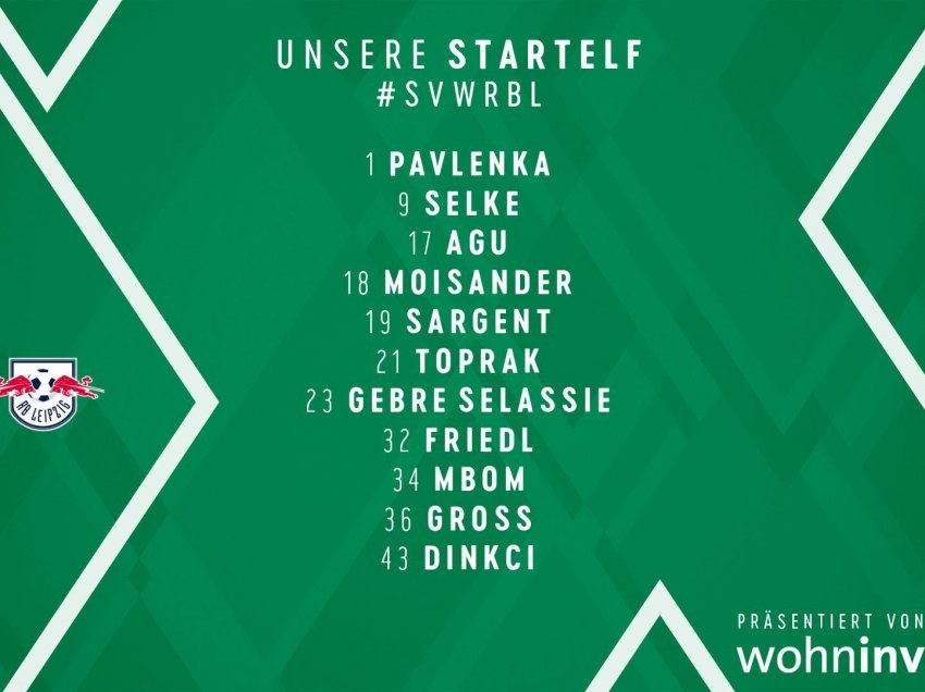 Werder Bremen – RB Leipzig, ky është vendimi për Milot Rashicën