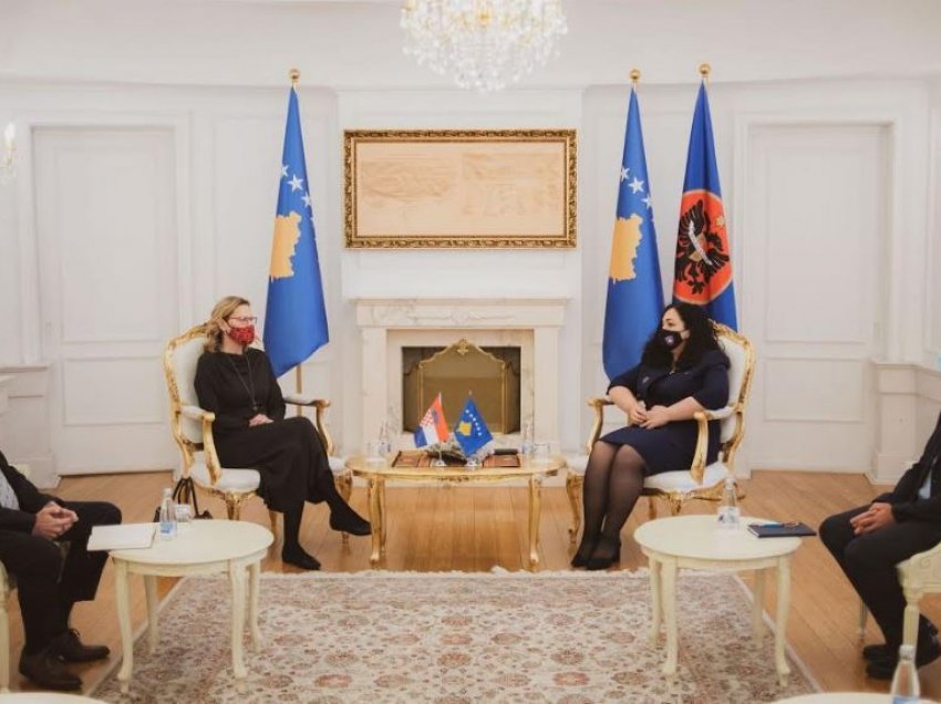 Osmani priti në takim ambasadoren kroate në Kosovë