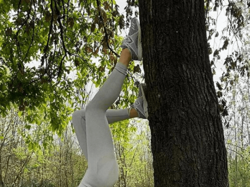 Xhensila Myrtezaj shfaqet duke bërë akrobacione në natyrë: Kujdesuni për trupin tuaj, është i vetmi vend ku duhet të jetoni