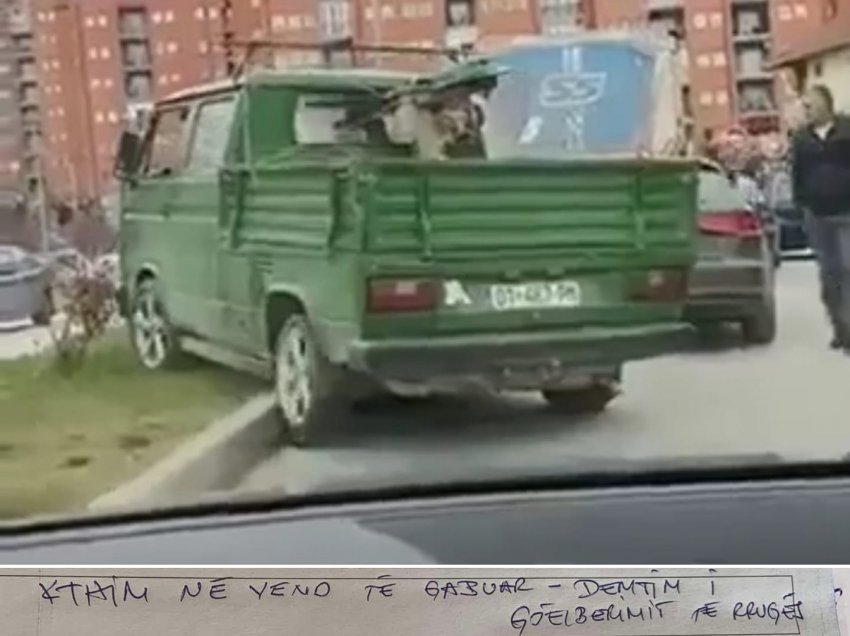 Komuna e dënon me 200 euro qytetarin që shkeli me kamionetë hapësirën gjelbëruese