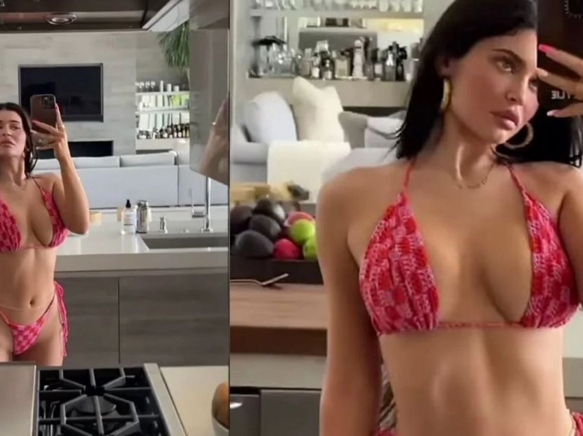 Kylie Jenner ‘ngrit’ temperaturat me pozat në bikini