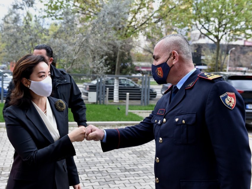 Drejtori i Përgjithshëm i Policisë së Shtetit takim me ambasadoren Yuri Kim