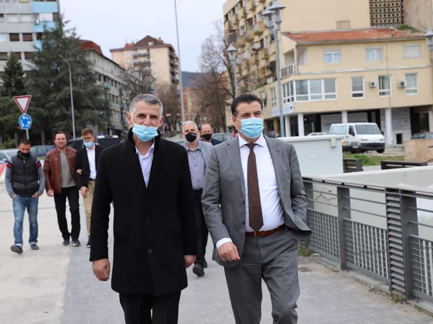 Kryetari Bahtiri priti në takim zv.ministrin e Infrastrukturës Hysen Durmishi