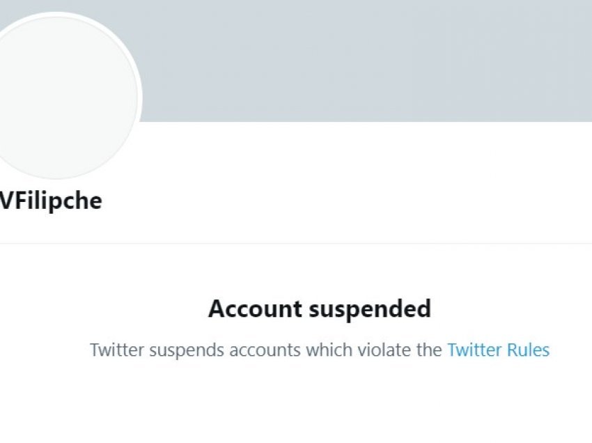 Suspendohet profili i Venko Filipçes në Twitter