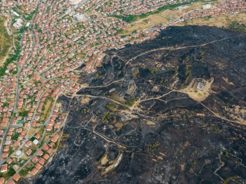 Pamje të reja nga dëmet e shkaktuara nga zjarri në Koçani