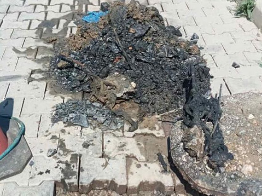 Puseta e kanalizimit në Prishtinë mbulohet me kocka të betonit