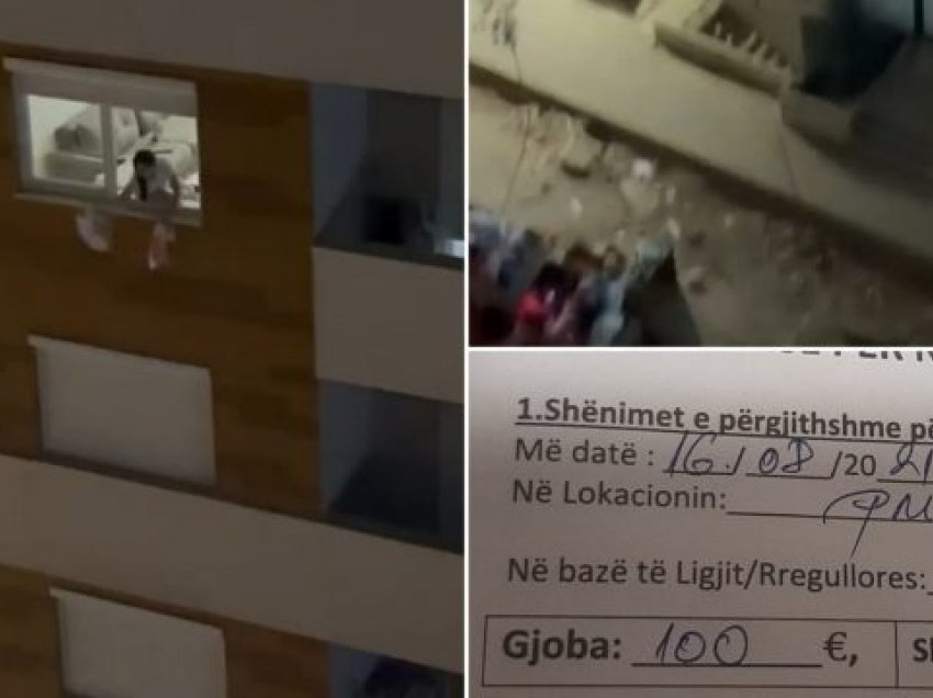 Gjobitet me 100 euro qytetarja që hodhi bërllokun nga dritarja