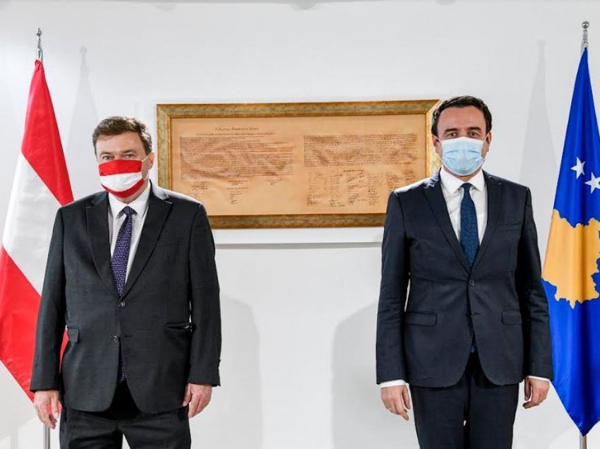 Kurti priti në takim ambasadorin e Austrisë në Kosovë, Christoph Weidinger