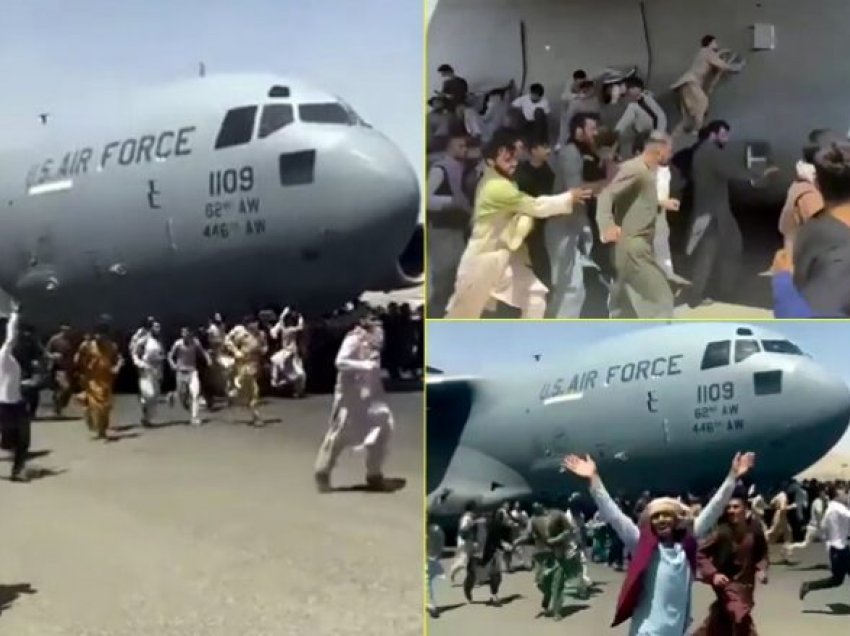 Dalin detaje për videon dramatike, ku qindra afganë po ndiqnin aeroplanin amerikan