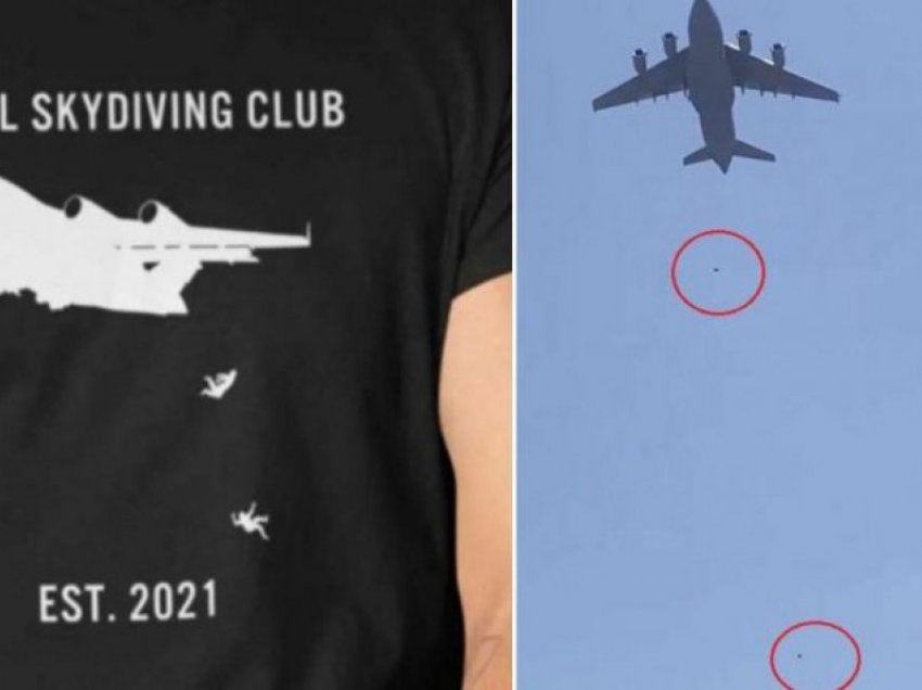 Një platformë online e SHBA-së prodhon bluza me afganët që bien nga avioni