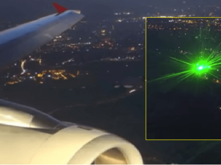 Sulmohen me laser aeroplanët në Aeroportin e Prishtinës