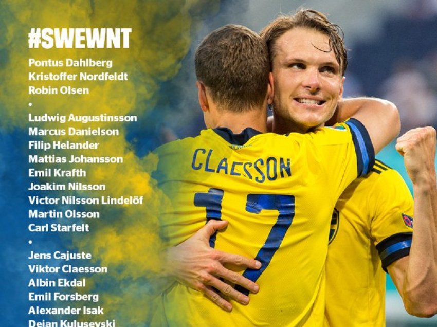 Suedia publikon listën për ndeshjet e shtatorit