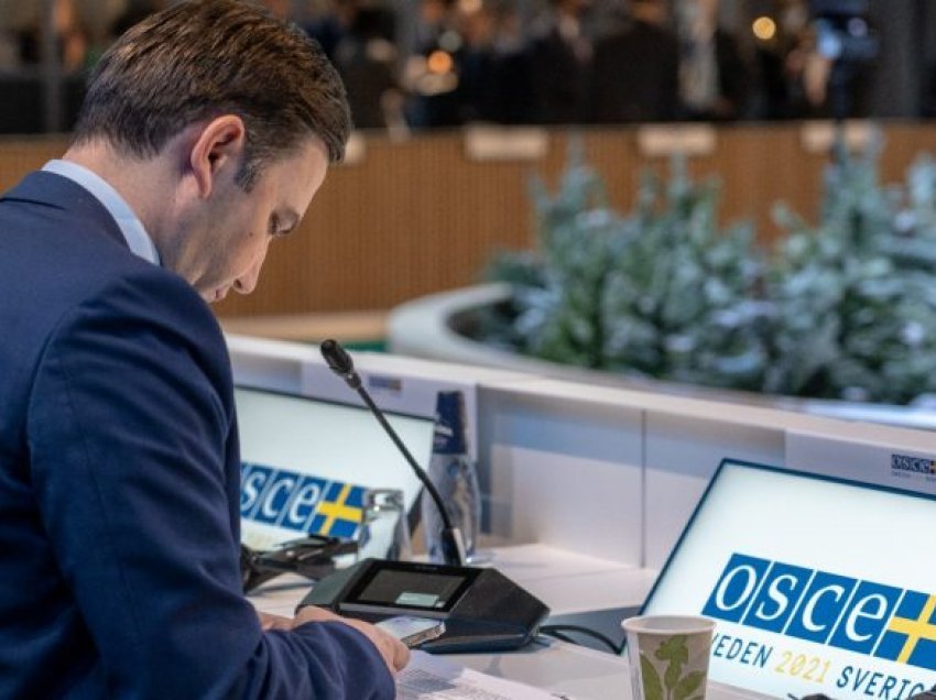 Osmani: Maqedonia e Veriut do të punojë për ruajtjen dhe promovimin e vlerave dhe parimeve thelbësore të OSBE-së