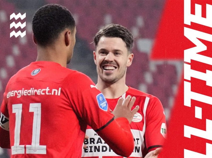 PSV fiton dhe rikthehet në krye të tabelës