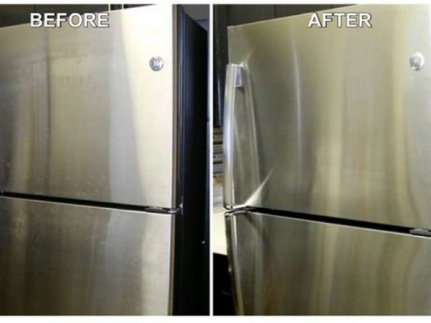 Një mënyrë që frigoriferi i inoksit të shkëlqejë si i ri